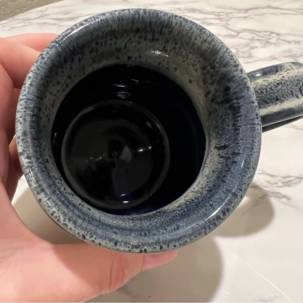 ANOTHER BROKEN EGG CAFE Panama City Beach FL Coffee Mug Blue Deneen Pottery 2007